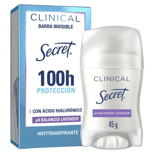 Imagen de Desodorante Secret Barra Clinical Completely Clean Mujer 45 GRS