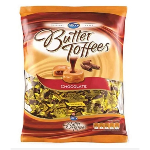 Imagen de Exhibidor Dulce Arcor Butter Toffees Nuez Bolsa 300 GRS