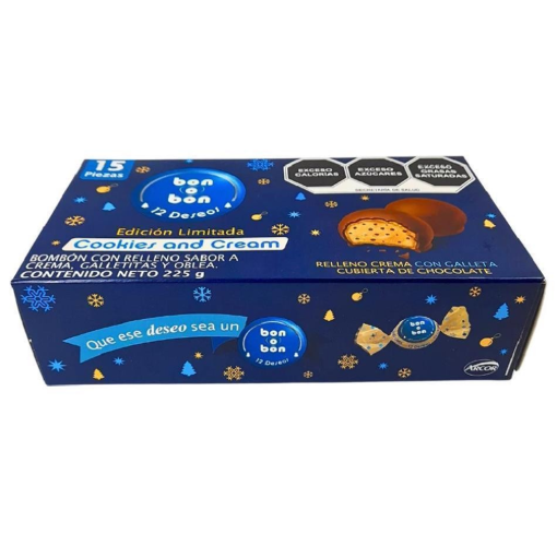 Imagen de Exhibidor Chocolate Bon o Bon Cookies and Cream 15 GRS