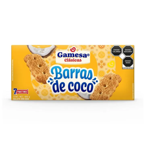 Imagen de Exhibidor Galletas Gamesa Barras Coco 490 GRS