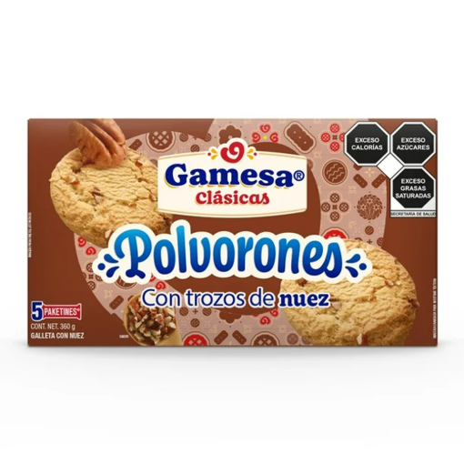 Imagen de Exhibidor Galletas Gamesa Polvorones Nuez 360 GRS
