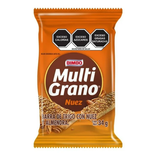 Imagen de Barra Bimbo Multigrano Nuez y Almendra +30 34 GRS