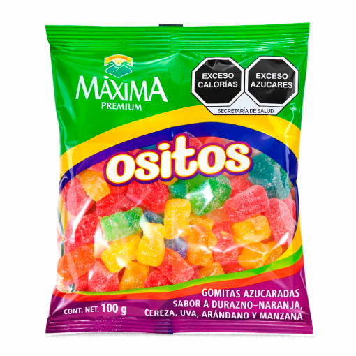 Imagen de Charola Dulce Gomitas Máxima Ositos 100 GRS
