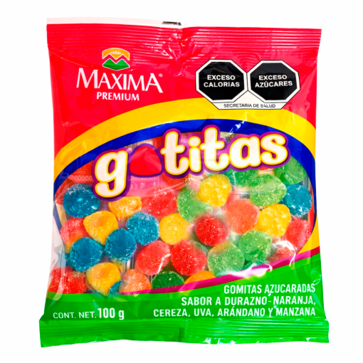Imagen de Charola Dulce Gomitas Máxima Gotitas 100 GRS