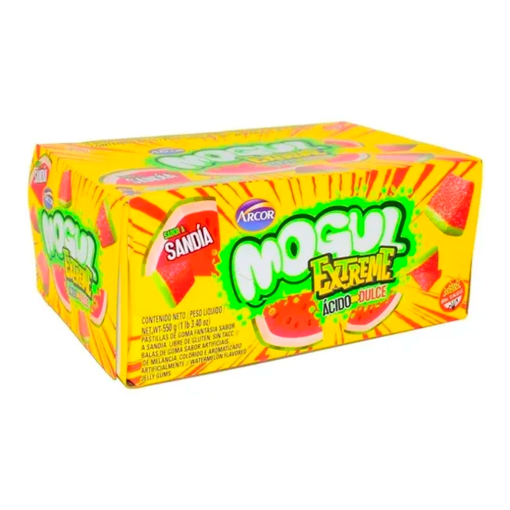 Imagen de Paleta Arcor Mogul Extreme Dúo Ácido y Dulce 24 PZS