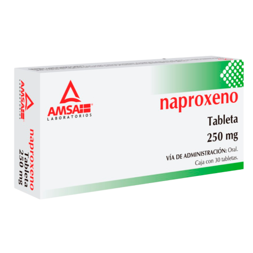 Imagen de Medicamento Naproxeno 250 mg Tabletas 30 PZS