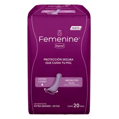 Imagen de Panty Protector Depend Extra Largo 20 PZS