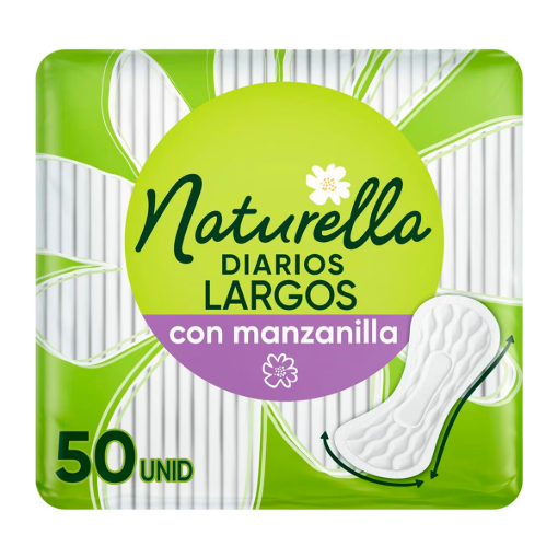 Imagen de Panty Naturella Diarios Manzanilla Largo 50 PZS