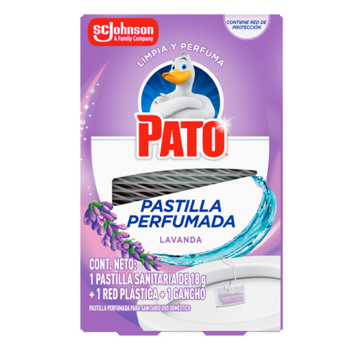 Imagen de Pastilla Pato Lavanda + Red Plástica + Gancho 18 GRS