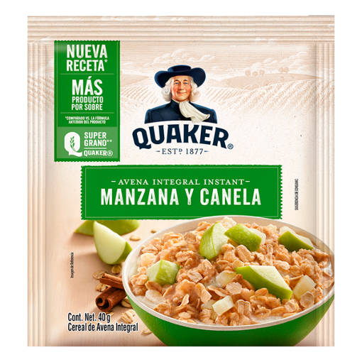 Imagen de Avena Quaker Instantánea Manzana/Canela 40 GRS
