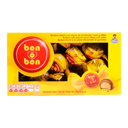 Imagen de Exhibidor Chocolate Bon o Bon Leche +2 Piezas 15 GRS