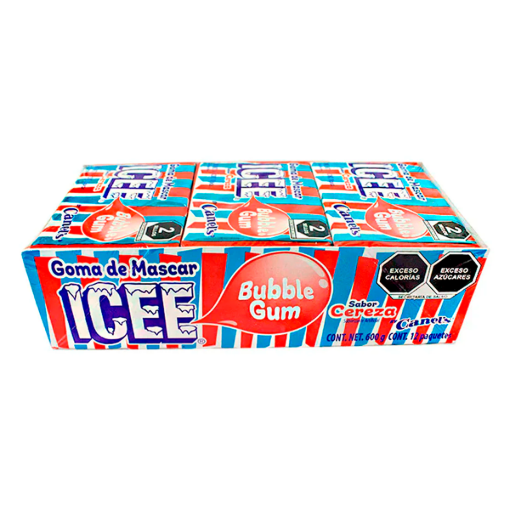 Imagen de Exhibidor Chicle Canel’s Bubble Gum Ice Cereza 10 PZS