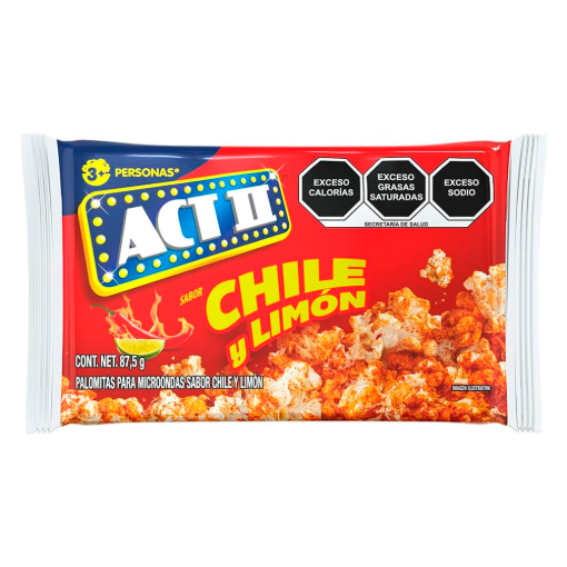 Imagen de Palomitas Act II Chile y Limón 87.5 GRS