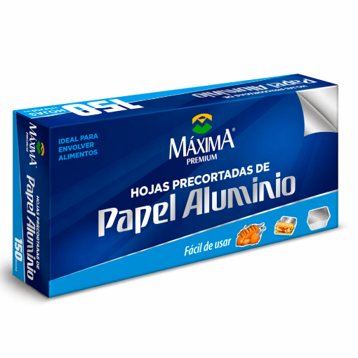 Imagen de Aluminio Maxima Premium Hojas Precortadas 150 PZS