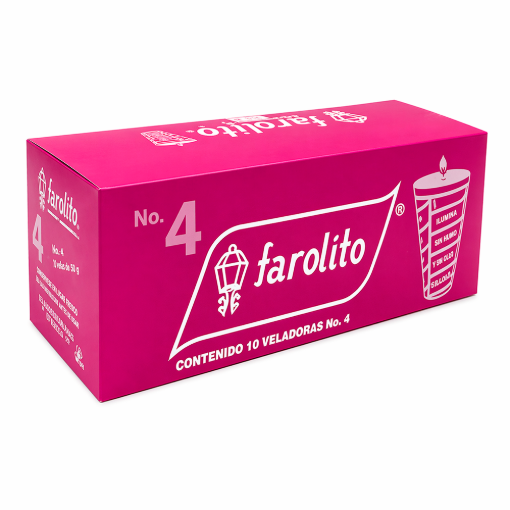 Imagen de Veladora Profina Faro 4 Cono Caja 40 PZS