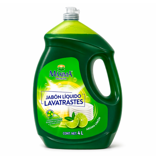 Imagen de Detergente Líquido Máxima Premium Limón 4 LTS
