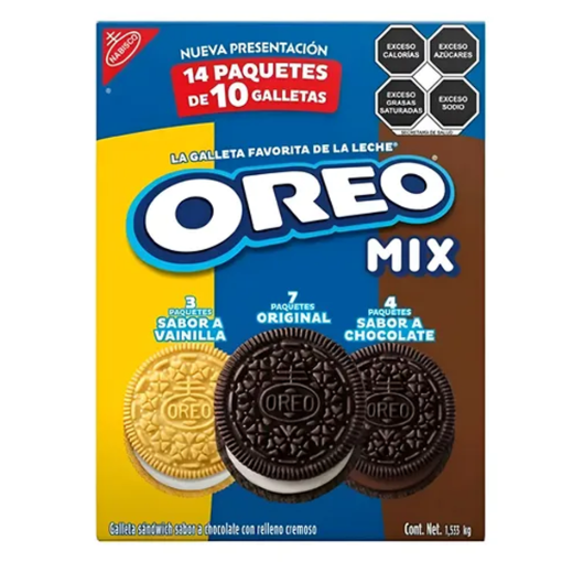 Imagen de Exhibidor Galletas Oreo Mix Sabores 10 PZS