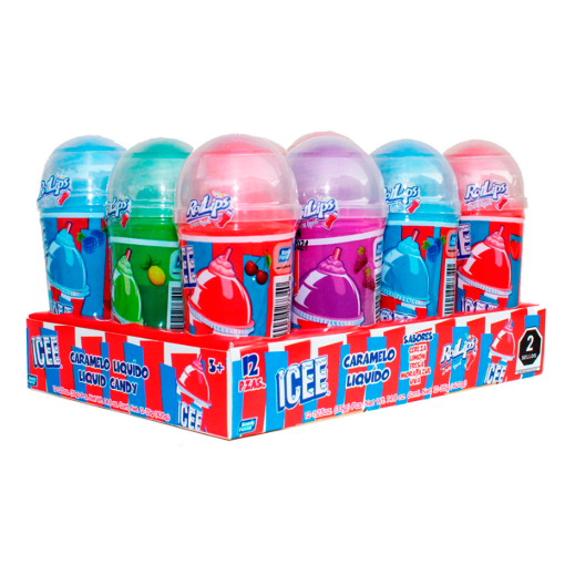 Imagen de Exhibidor Dulces Bondy Icee Rollips Surtido 12 PZS
