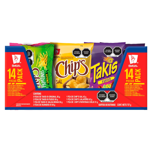 Imagen de Exhibidor Botanas Barcel Takis/Chip’s/Runners 737 GRS