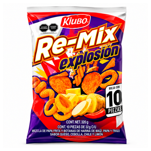 Imagen de Exhibidor Kiubo Remix Explosión 32 GRS