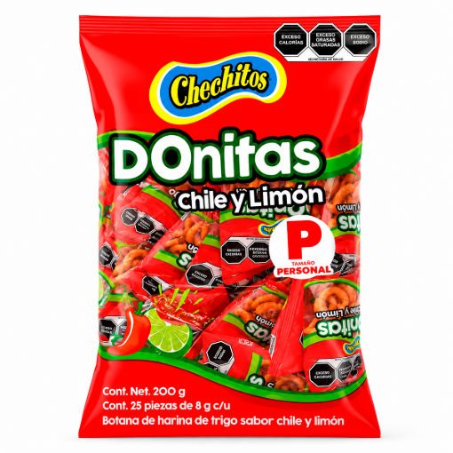 Imagen de Botana Chechitos Donitas Chile/Limón 7 GRS
