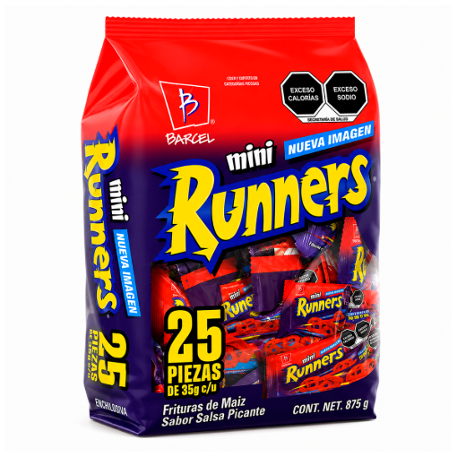 Imagen de Exhibidor Botanas Barcel Mini Runners 35 GRS