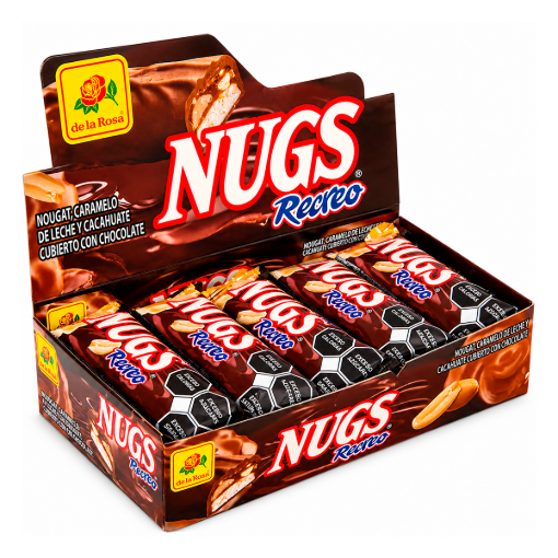 Imagen de Exh Choco La Rosa Nugs Recreo Nugs 48 GRS