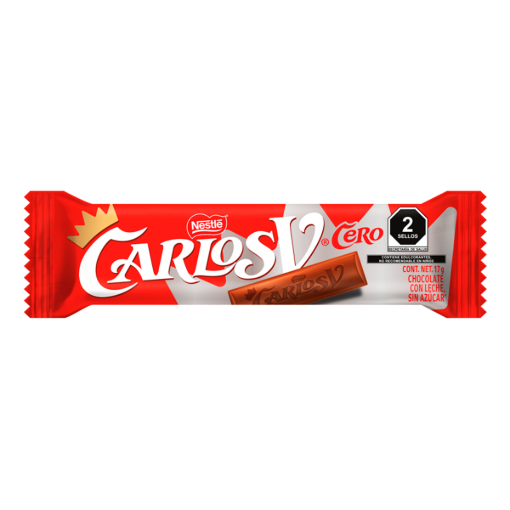 Imagen de Chocolate Nestlé Carlos V Sin Azúcar 17 GRS
