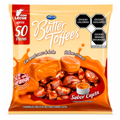 Imagen de Exh Dul Arcor Butter Toffe Arcor 300 GRS