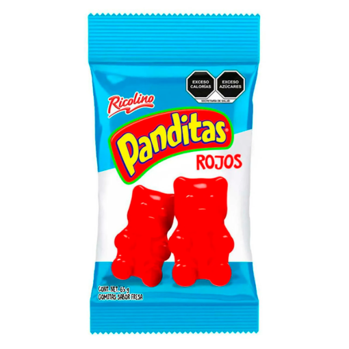 Imagen de Dulce Gomitas Panditas Rojos 65 GRS