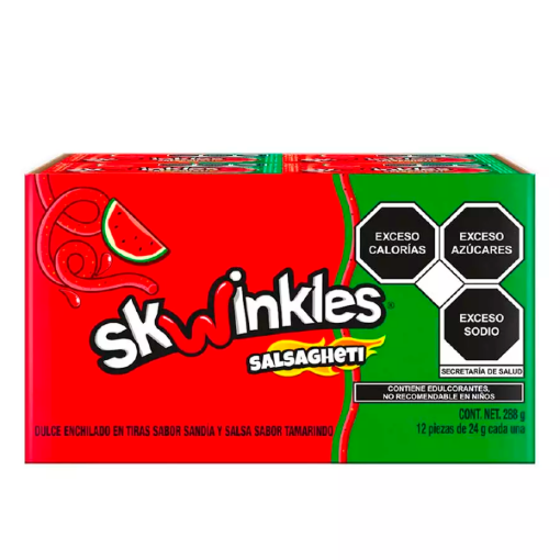 Imagen de Dulce Skwinkles Surtido Salsa, Sandía y Tamarindo 24 GRS