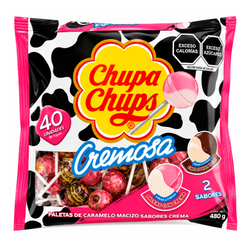 Imagen de Exh Paleta Chupa Chups Cremosa Chupa Chups 40 PZS