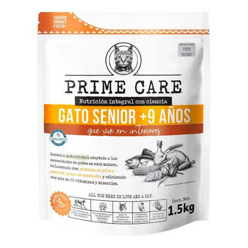 Imagen de Alimento Prime Care Senior Pollo y Pescado 1.5 KGS