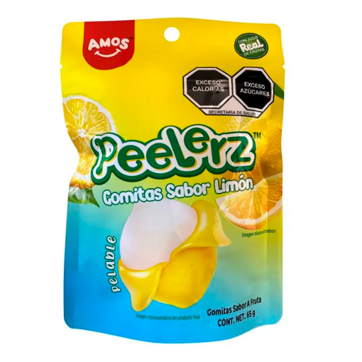 Imagen de Dulce Gomita Amos Peelerz Limón 65 GRS
