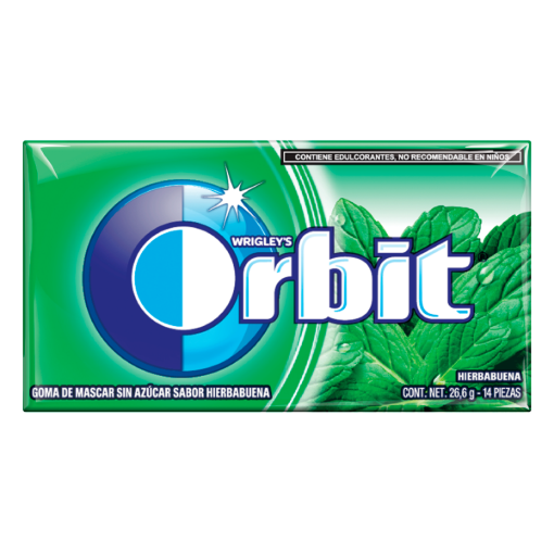 Imagen de Chicle Orbit 14"s Hierbabuena 1 PZS