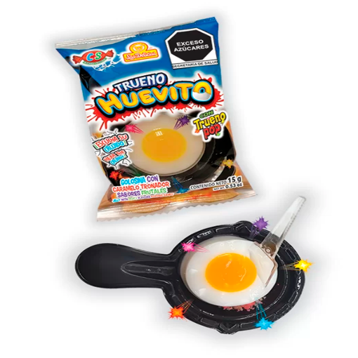 Imagen de Dulce Las Delicias Trueno Huevito Tutti Frutti 15 GRS