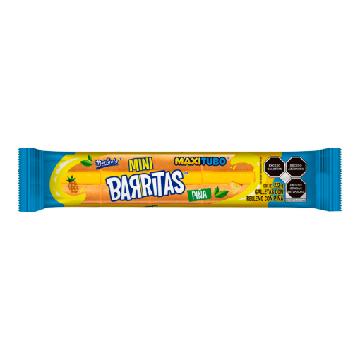 Imagen de Galletas Marinela Barritas Mini Piña Maxitubo 222 GRS