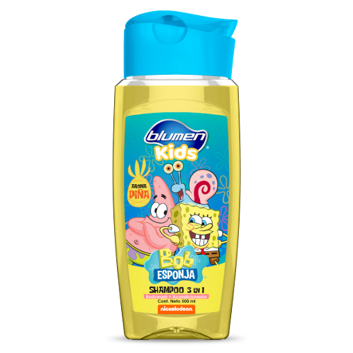 Imagen de Shampoo Blumen 3 en 1 Disney Bob Esponja Piña 500 MLL