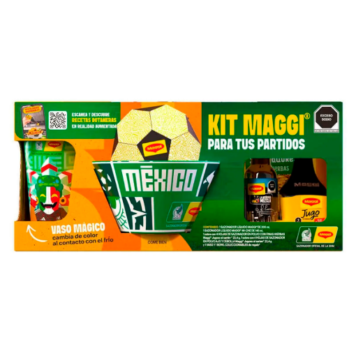 Imagen de Kit Nestlé Jugo Maggi 200 ml + Miche Mix 145 ml + 2 Sobres con Vaso y Bowl 7 PZS