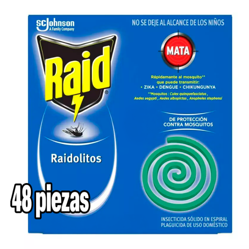 Imagen de Exhibidor Insecticida Johnson Raid Raidolitos Verdes 48 PZS