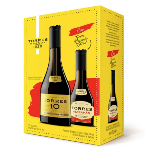 Imagen de Brandy Torres 10 + Brandy Torres Mazapán 350 ml 700 MLL