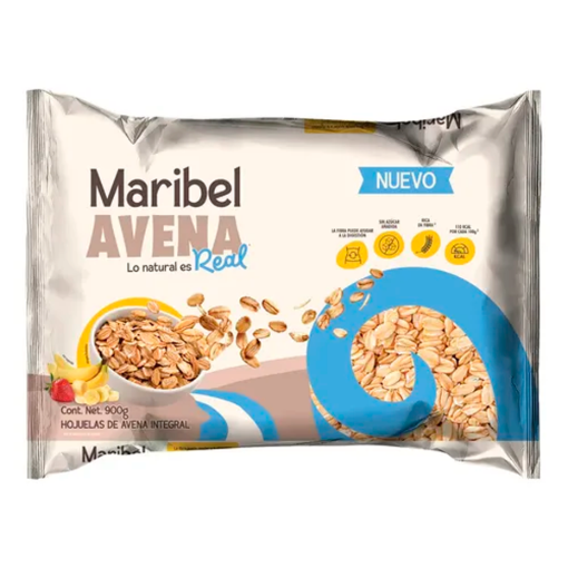 Imagen de Avena Maribel Real Integral Hojuela Bolsa 900 GRS