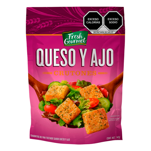 Imagen de Crutones Fresh Gourmet Queso y Ajo 142 GRS