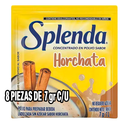Imagen de Exhibidor Bebida Splenda en Polvo Horchata + 1 Sobre 7 GRS