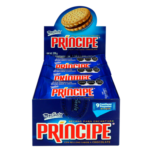 Imagen de Exhibidor Galletas Marinela Príncipe Chocolate 42 GRS