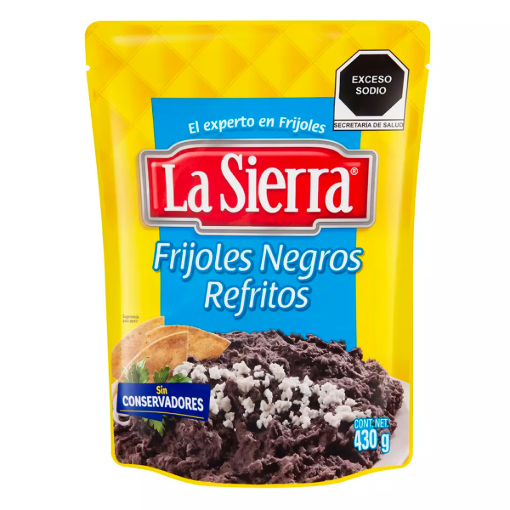 Imagen de Frijol Sierra Negro Refrito Bolsa +10 430 GRS