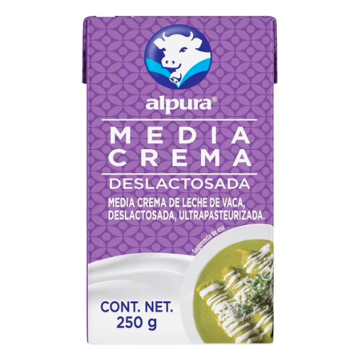 Imagen de Media Crema Alpura Deslactosada 250 MLL