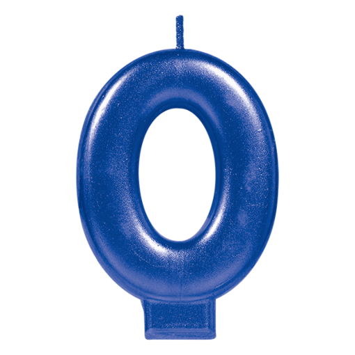Imagen de Vela Granmark Cumpleaños #0 Azul 1 PZS