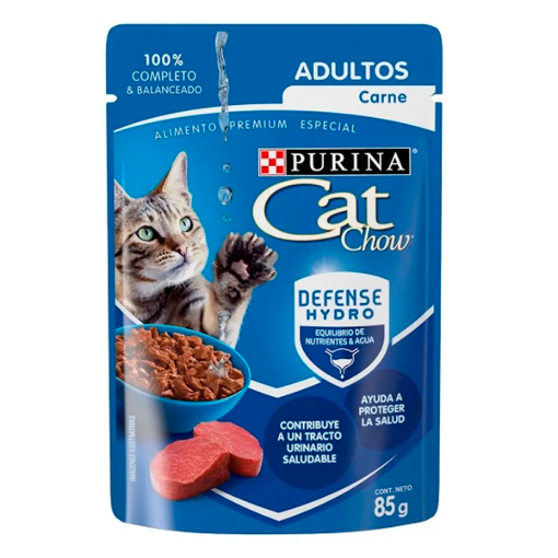 Imagen de Alimento Purina Cat Chow Adulto Carne 85 GRS