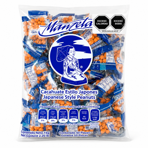 Imagen de Botana Cacahuate Japonés Manzela 20 GRS